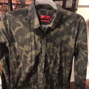 Hugo Boss Long-sleeve Button Down Camouflage shirt